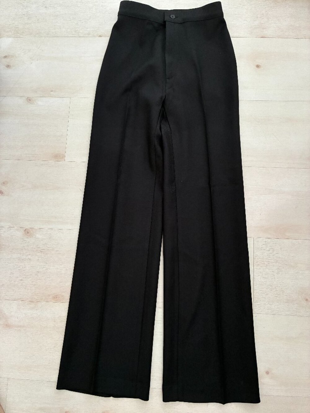 Vintage 2004 Levi's Black High-Waisted Wide Leg Tailored Trousers Unworn 27"W
